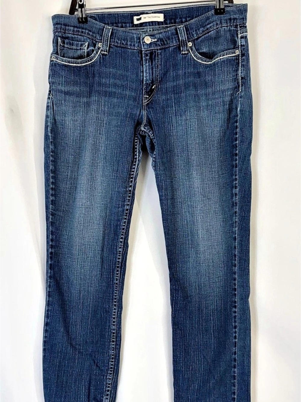 Levi's 524 Too Superlow Straight Leg Jeans Blue Waist 15